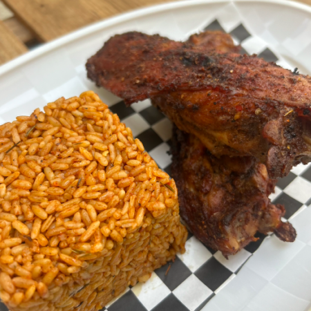 Jollof Rice & Turkey Wings